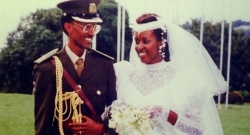 Imyaka 26 irashize habayeho umunsi w’amateka abumbatiye urukundo kuri Perezida Paul Kagame n'umufasha we Janet Kagame 