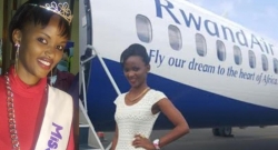 Miss Rusizi Umutesi Teta wifuza kuzaba Miss Rwanda 2017 yaje mu ndege gutembera i Kigali nk'igihembo yahawe