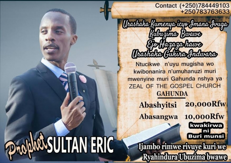Image result for Prophet Sultan Eric amakuru