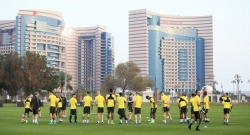 Manchester City iri gukorera imyitozo i Abu Dhabi-AMAFOTO