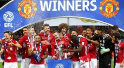  MU MAFOTO: Manchester United yatwaye  EFL Cup itsinze Southampton