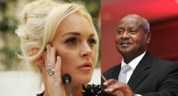 Umukinnyi wa filime Lindsay Lohan yatunguranye asaba Perezida Museveni ko baganira