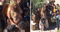 Beyonce yerekanye ku mubiri we impetso y’impanga ateganya kwibaruka-AMAFOTO