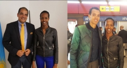Miss Iradukunda Elsa yasuye Ambasade y'u Rwanda mu Budage ahahurira na Gael Faye-AMAFOTO