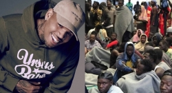 Chris Brown yamaganye ubucuruzi bw'abimukira b'abirabura burimo kubera muri Libya
