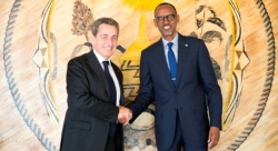 Perezida Kagame yakiriye Nicolas Sarkozy wahoze ari Perezida w'u Bufaransa