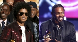 Bruno Mars na Kendrick Lamar bihariye byinshi mu bihembo bikuru muri Grammy Awards 2018-URUTONDE