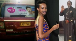 Bishop Rugagi wifuriza Shanitah kuba Miss Rwanda 2018 ari kumwamamaza akoresheje imodoka ye ihenze