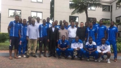 Rayon Sports yaganirijwe na Amb. Vincent Karega mbere yo guhaguruka bagaruka i Kigali-AMAFOTO