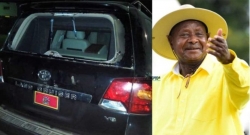 Perezida Museveni yashinje Bobi Wine n’abambari be igitero cyangije ibirahure by’imodoka ye