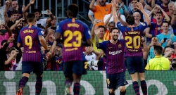 UEFA CL 2018: Amafoto yaranze umukino Lionel Messi yatsinzemo ‘Hat-trick” agafasha FC Barcelona kunyagira PSV