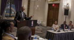 Perezida Kagame yitabiriye umusangiro wa shampiyona y’umukino wa Basketball muri Amerika