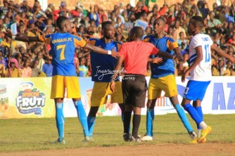 Byatwaye umwanya utari muto kugira ngo abakinnyi b’Amagaju FC bemere ko batsinzwe na Rayon Sports-AMAFOTO