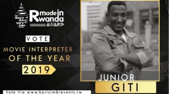 Junior Giti usobanura Filime yamaze kwikura mu marushanwa y’ibihembo bya Made in Rwanda ategurwa na Kalisimbi Event