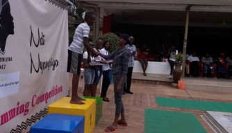 Kaiga Kevin ubitse imidari 5 ya Zahabu ari mu bazahagararira u Rwanda mu irushanwa ryo koga '5th Cana Zone III Swimming Championships’ 