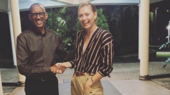 Maria Sharapova yatatse u Rwanda yishimira umuhuro yagiranye na Perezida Kagame n’umuryango we 