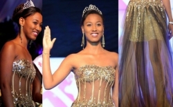 Ikanzu ya Miss Colombe mu birori bya Miss Rwanda 2015 yasize nkuru ki i musozi?