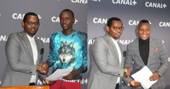 Nemeye Platini (Dream Boys) na Mugisha Samuel basinyanye amasezerano na CANAL+ -AMAFOTO