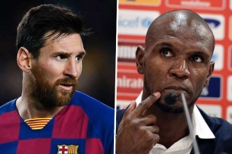 Umuriro watse hagati ya Eric Abidal na Lionel Messi, bateranye amagambo karahava - AMAFOTO