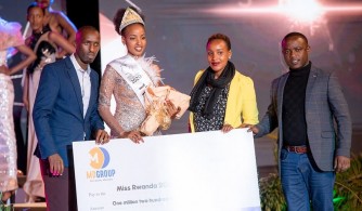 Miss Rwanda 2020: Igisonga cya mbere Umwiza Phionah na Miss Nishimwe Naomie mu mboni y’umuterankunga