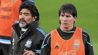 Komera komera wowe mbaraga z'Isi! Ubutumwa bwa Lionel Messi kuri Maradona uri mu bitaro