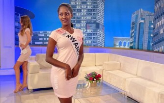 Stella Matutina wari uhagarariye u Rwanda muri Miss Globe 2021 yatashye amara masa - AMAFOTO