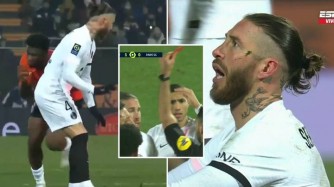 Iminota 4 gusa yari ihagije ngo Sergio Ramos abe yujuje amakarita 27 y'umutuku