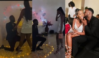 Yverry yateye ivi yambika impeta umukunzi we Vanessa wahise asuka amarira y'ibyishimo- VIDEO 