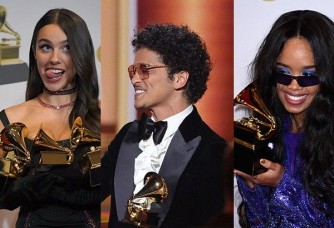 Grammy Awards 2022: Kanye West, Bruno Mars, Doja Cat, Olivia Rodrigo batwaye ibihembo, Wizkid ataha amara masa