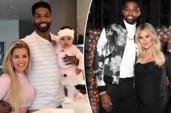 Khloe Kardashian na Tristan Thompson baritegura kwibaruka ubuheta batwitiwe n'undi mugore