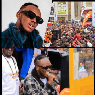 Chris Eazy yataramiye abitabiriye Tour du Rwanda batsindira amafaranga - AMAFOTO - VIDEO