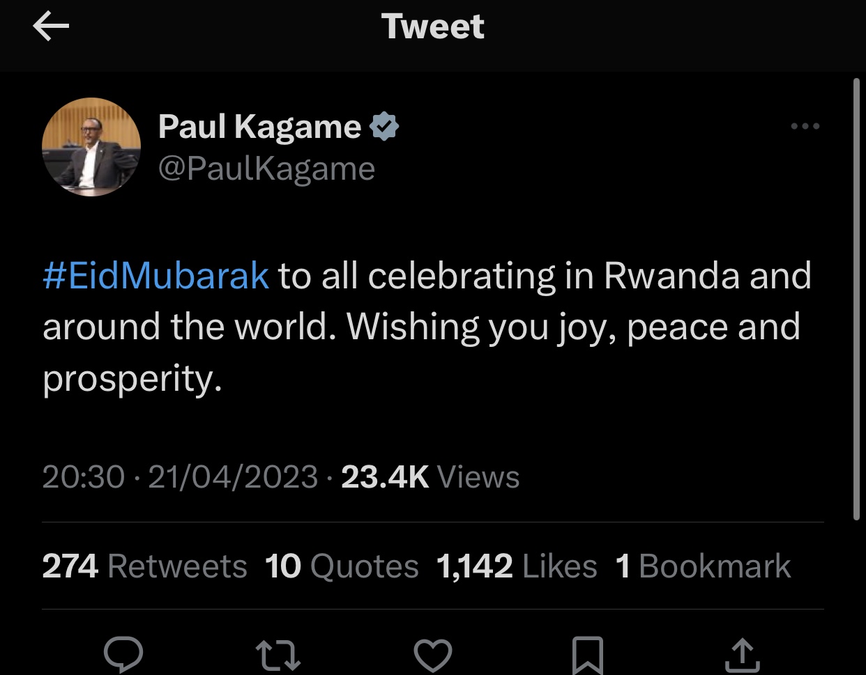 Perezida Kagame Yifurije Aba Islam Umunsi Muk... - #rwanda #RwOT