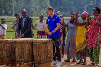 Indabo, indirimbo n'imbyino bya kinyarwanda ni byo byakiriye Amavubi mu karere ka Gisagara-AMAFOTO