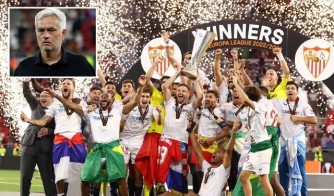 Europa League: Sevilla yatwaye igikombe AS Roma inakuraho agahigo ka Jose Mourinho-AMAFOTO