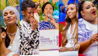 Bakize ibikomere! Sogongera kuri "All Women Together" yitabiriwe n'abagore ibihumbi barimo ibyamamare-AMAFOTO