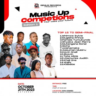 Music Up Competition: Abahanzi 15 bazahatana mu buryo  bw’imbonankubone ahazwi nko kwa Gisimba