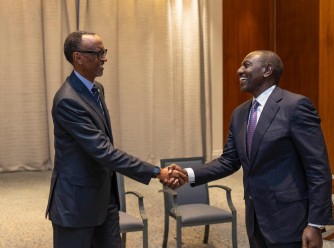 Dubai: Perezida Kagame yagiranye ibiganiro na Perezida wa Kenya n'uwa Centrafrique 