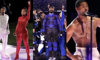 Usher ari kumwe n’abarimo Alicia Keys na Ludacris yanditse amateka muri ‘Super Bowl Halftime Show’-AMAFOTO
