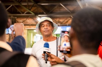 Umunyabigwi muri Tennis Yannick Noah yageze mu Rwanda yari afitiye amatsiko-AMAFOTO