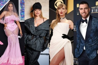 Taylor Swift n'umukunzi we, Rihanna na Nicki Minaj mu begukanye ibihembo bya People's Choice - AMAFOTO