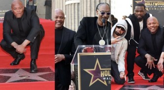 Dr. Dre yahawe inyenyeri ye muri 'Hollywood Walk Of Fame'- AMAFOTO