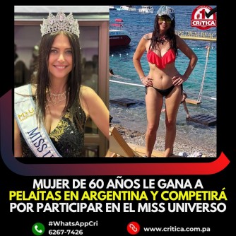 Uburanga bw'Umunyamategeko ufite imyaka 60 ushaka kuzahagararira Argentine muri Miss Universe  