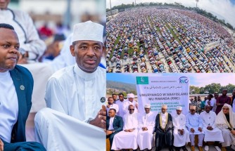 Mufti w'u Rwanda yashimiye Inkotanyi: Gen Mubarakh na Minisitiri Utumatwishima mu bitabiriye isengesho rya Eid al Fitr- AMAFOTO