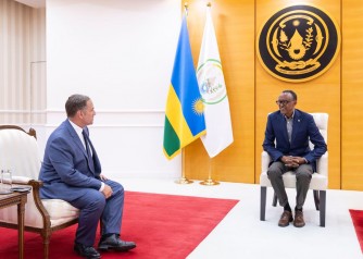 President Kagame Meets with Marriott International President and CEO Anthony Capuano for Discussions on Growing Rwanda’s Travel & Hospitality Sector