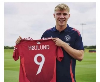 Rasmus Hojlund yahawe nimero y'amateka muri Manchester United