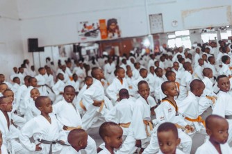 Abanyeshuri 66 ba 'Club Rapid Attack Academy Karate' bazamuwe mu ntera - AMAFOTO