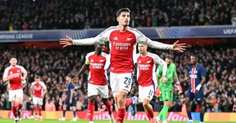 Champions League: Arsenal yahutaje PSG, Manchester City na FC Barcelona ziranyagira 