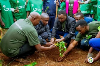 Gisagara: Hatewe ibiti 11,200, urubyiruko rusabwa kubyaza umusaruro amahirwe ari mu bidukikije-AMAFOTO