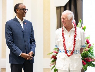 Perezida Kagame uri muri Samoa yitabiriye inama yayobowe n'Umwami Charles III