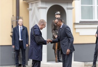 Ibyaranze ibiganiro byahuje Perezida Kagame na Edgars Rinkēvičs wa Latvia